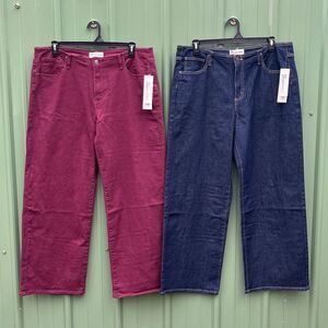 Denim Baggy Wide Leg Jeans Pants 2-Pack Size XL 16-18